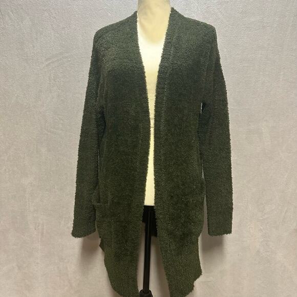 Bella Ella | Fluffy Green Cardigan | Green | L - Picture 1 of 4